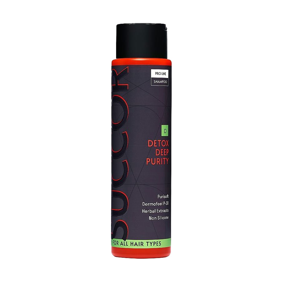 Уцінка! Детокс-шампунь Succor Detox Deep Purity Shampoo для глибокого очищення, 400 мл